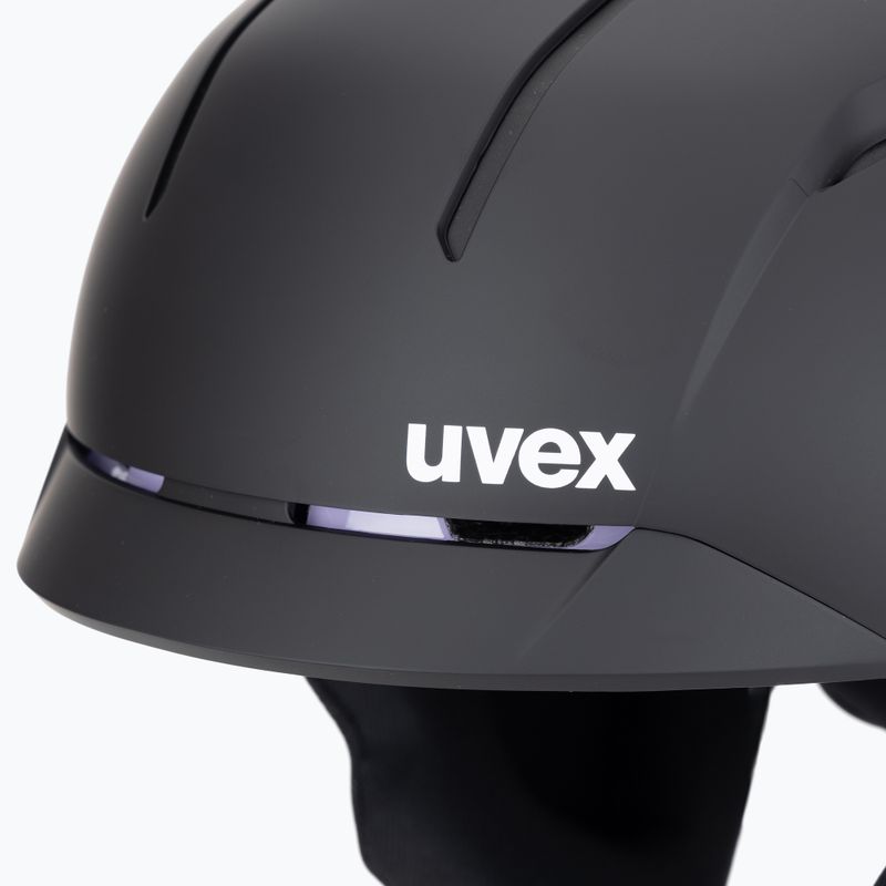 Skihelm UVEX Levitate MIPS black/lavender matt 7