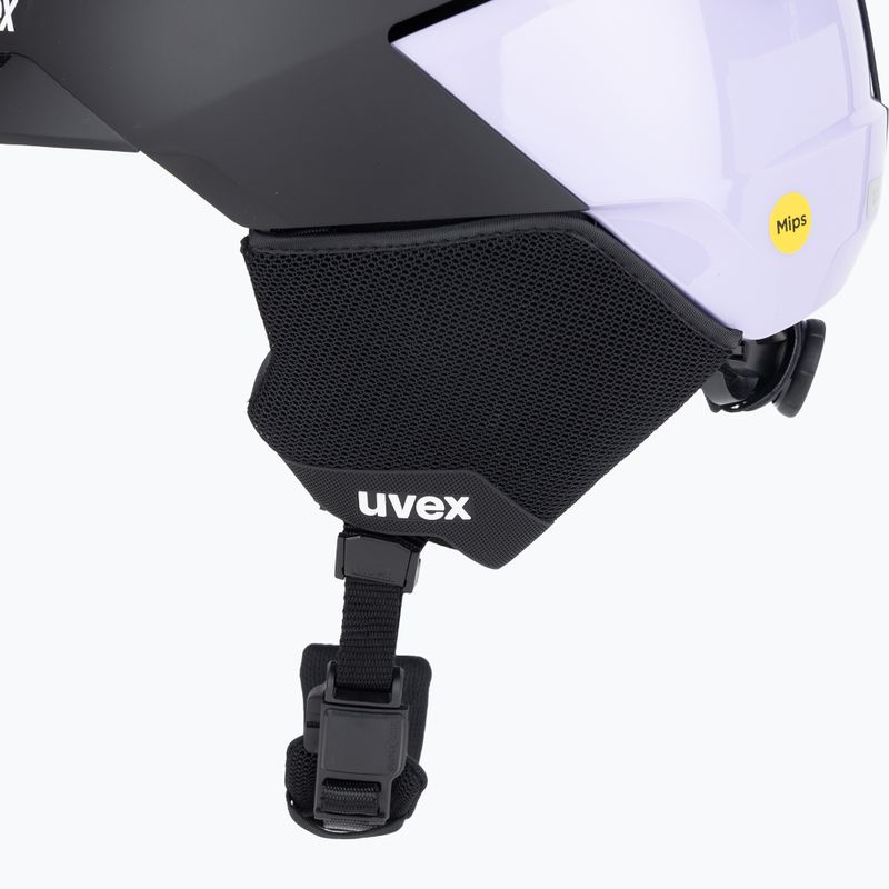 Skihelm UVEX Levitate MIPS black/lavender matt 8