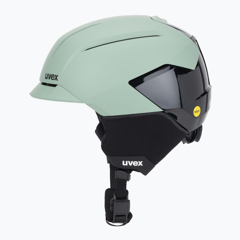 Skihelm UVEX Levitate MIPS oxid green/black matt 3