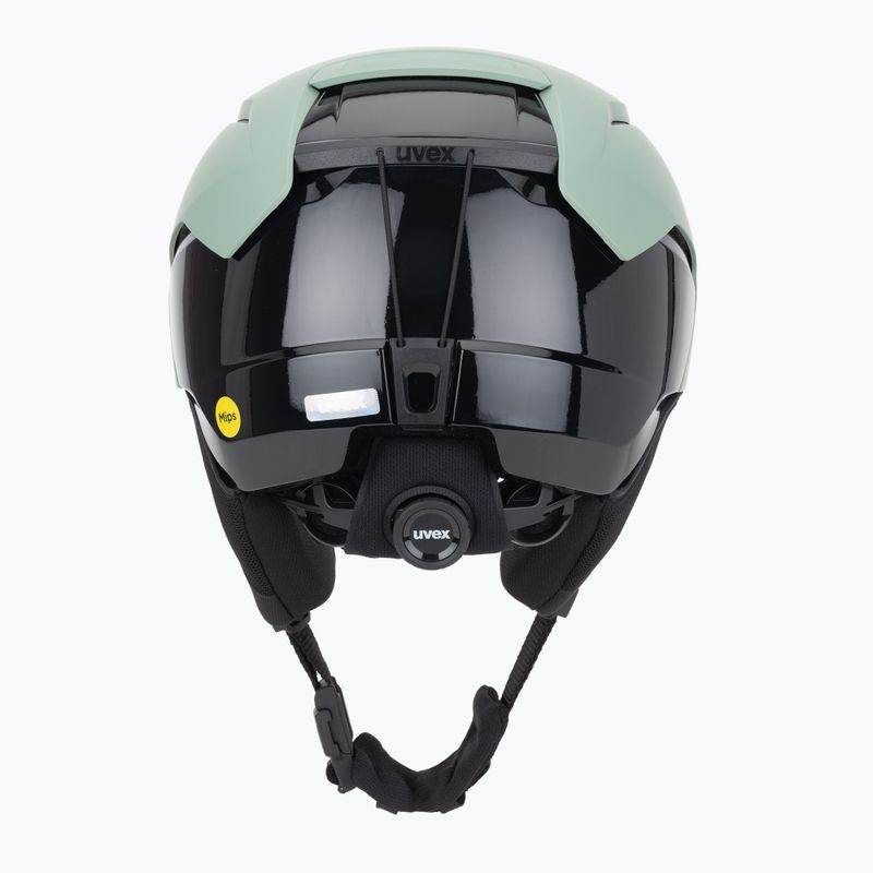Skihelm UVEX Levitate MIPS oxid green/black matt 4
