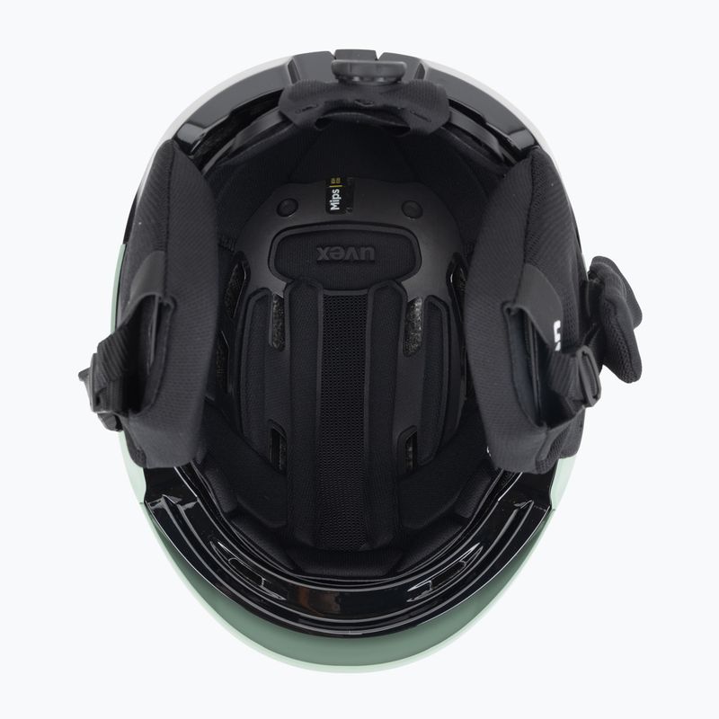 Skihelm UVEX Levitate MIPS oxid green/black matt 5