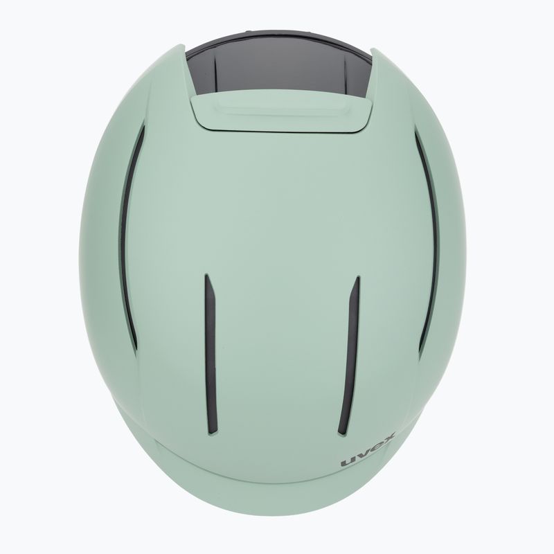 Skihelm UVEX Levitate MIPS oxid green/black matt 6