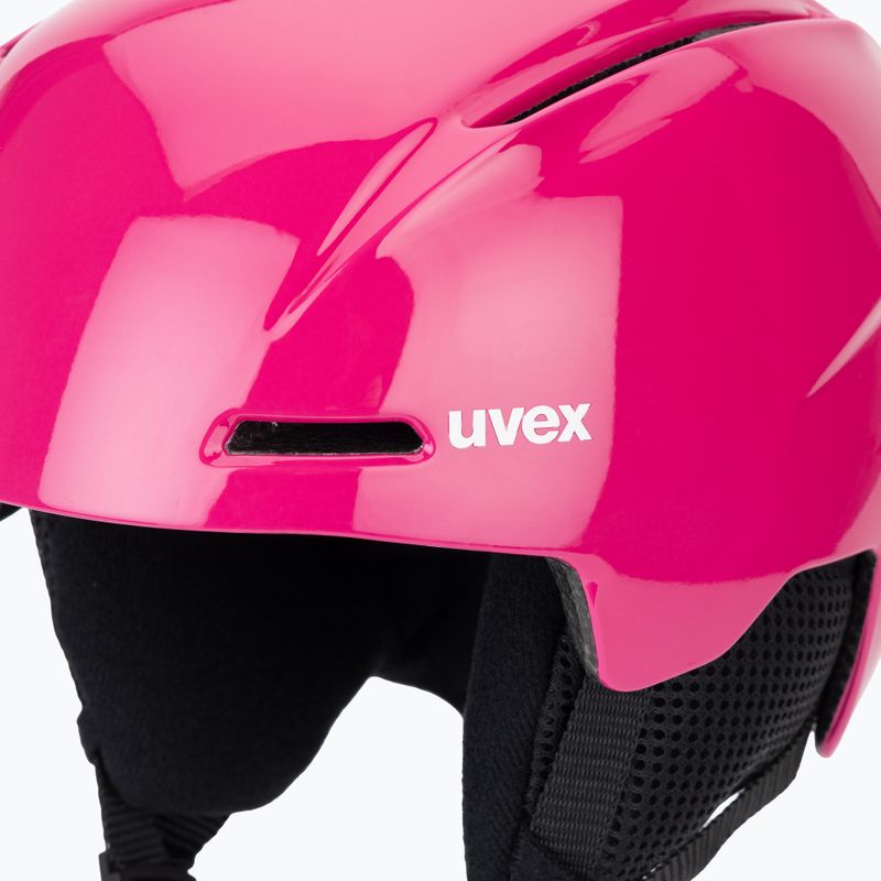 Skihelm Kinder UVEX Viti Pure berry shiny 7