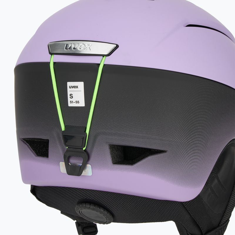 Skihelm UVEX Gravitate cool lavender/grad black matt 9