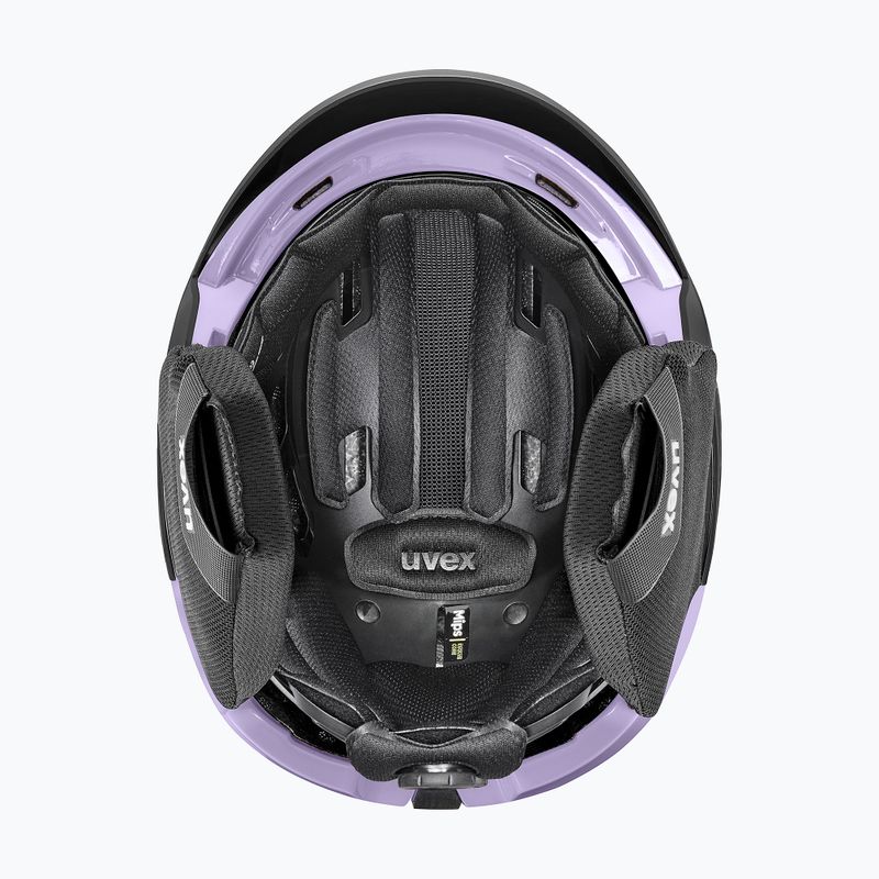 Skihelm UVEX Levitate MIPS black/lavender matt 4