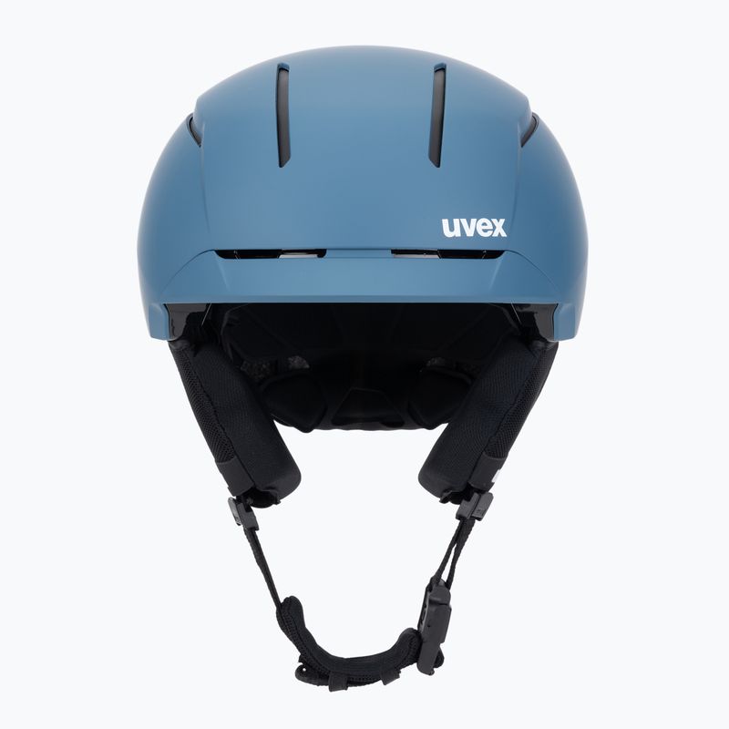 Skihelm UVEX Levitate MIPS stone blue/black matt 2
