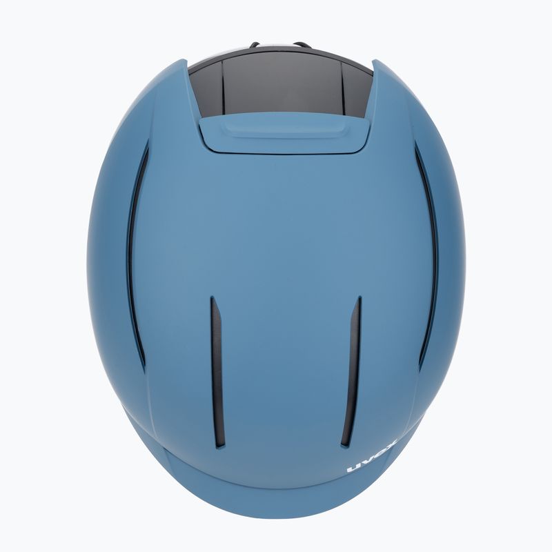 Skihelm UVEX Levitate MIPS stone blue/black matt 6