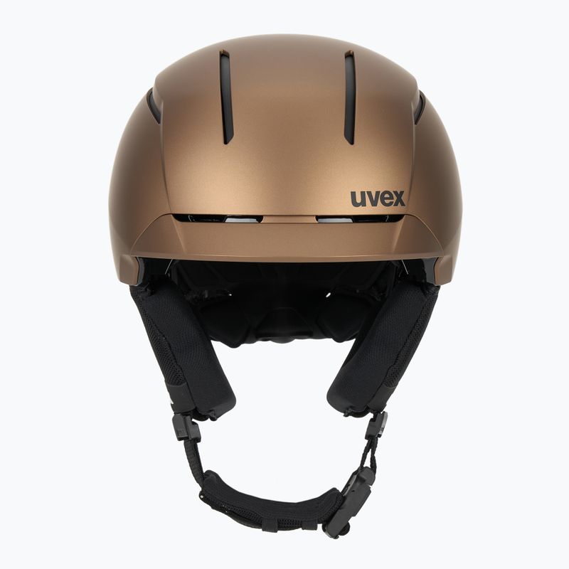 Skihelm UVEX Levitate MIPS brown/black matt 2