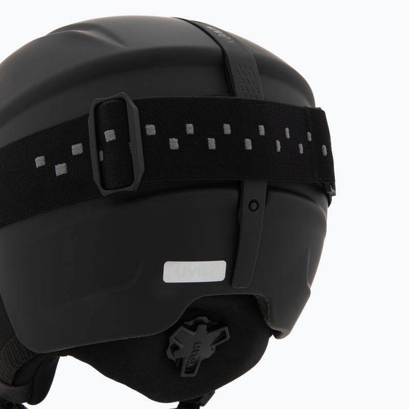 Kinder-Skihelm UVEX Viti Set + Skibrille Speedy Pro black matt/mirror green/yellow/clear 7