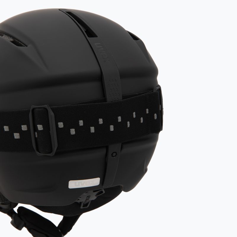 Kinder-Skihelm UVEX Viti Set + Skibrille Speedy Pro black matt/mirror green/yellow/clear 9