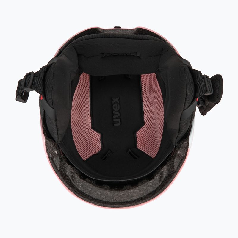 Skihelm Kinder UVEX Viti Set + gogle Speedy Pro pink penguin/lasergold lite 5
