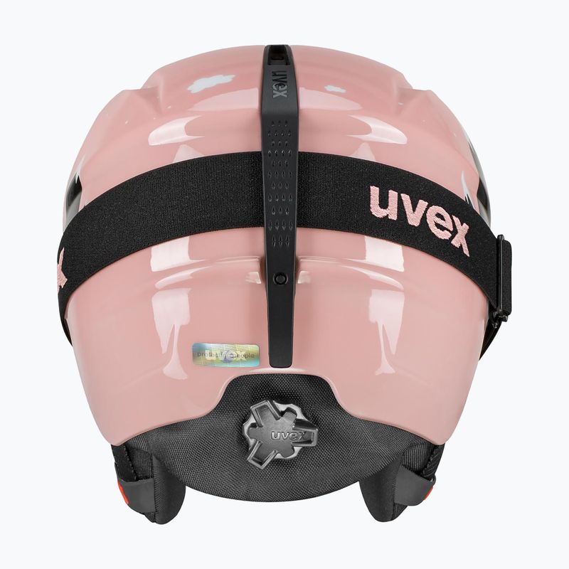 Skihelm Kinder UVEX Viti Set + gogle Speedy Pro pink penguin/lasergold lite 3