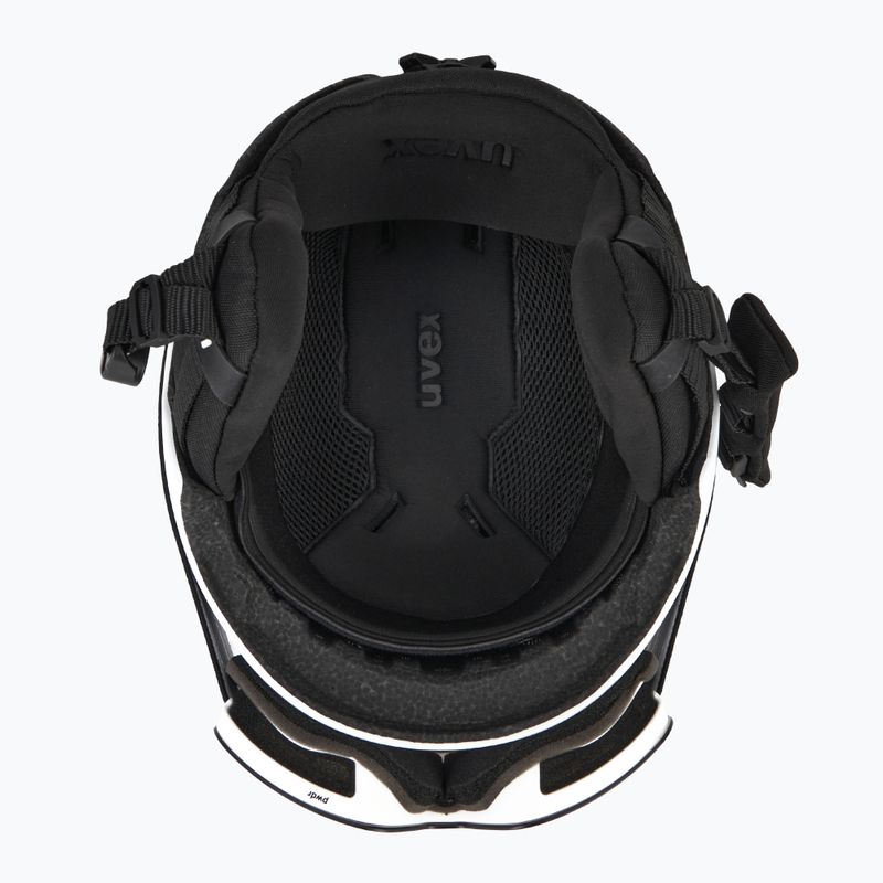 Kinder-Skihelm UVEX Viti Set + Skibrille Speedy Pro white matt/mirror silver/green/clear 5