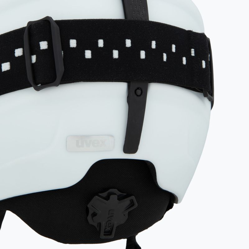 Kinder-Skihelm UVEX Viti Set + Skibrille Speedy Pro white matt/mirror silver/green/clear 8