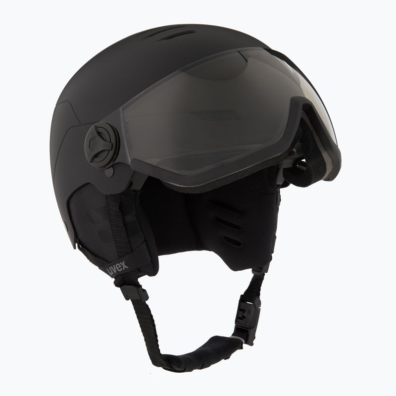 Skihelm UVEX Wanted Visor Pro V black matte 10