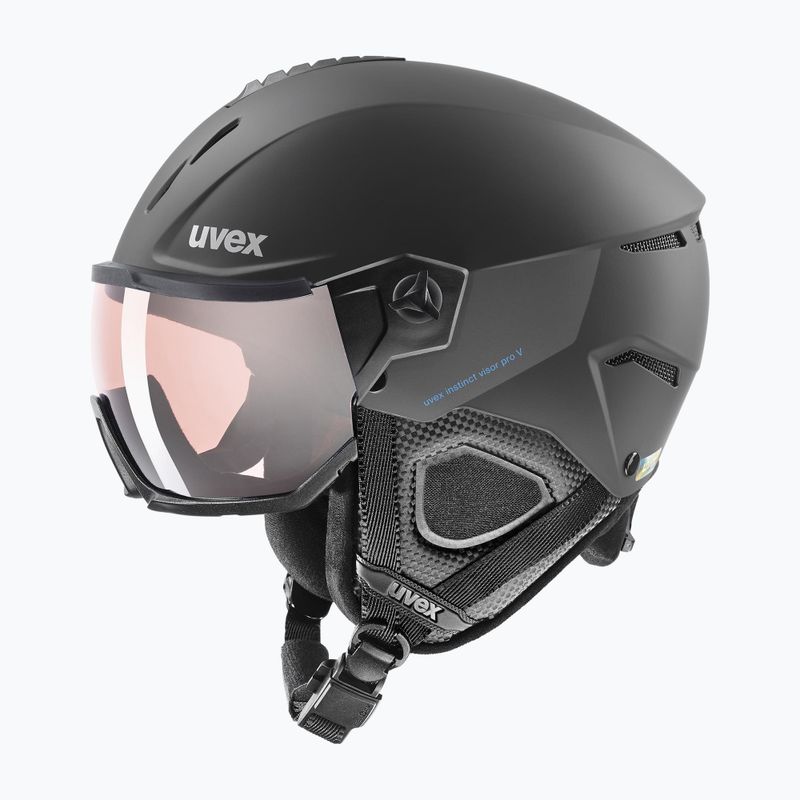 Skihelm UVEX Wanted Visor Pro V black matte