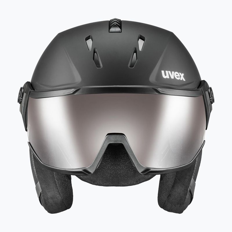 Skihelm UVEX Wanted Visor Pro V black matte 3