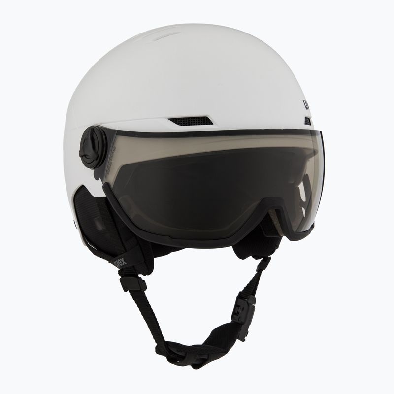 Skihelm UVEX Wanted Visor Pro V white matt