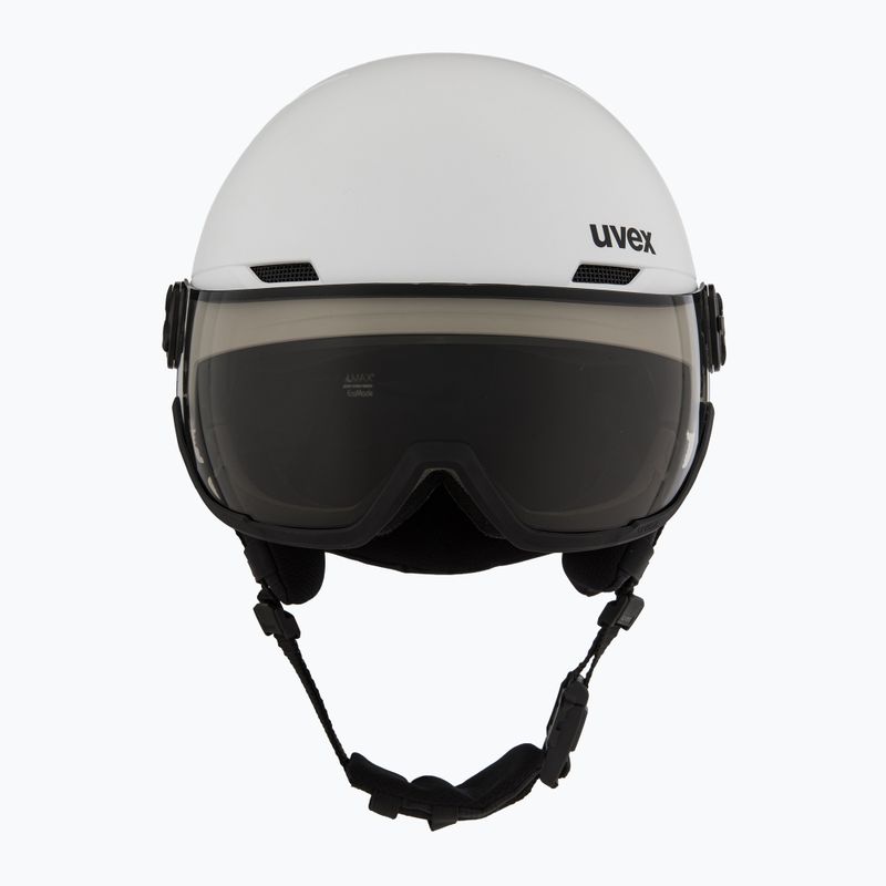 Skihelm UVEX Wanted Visor Pro V white matt 2