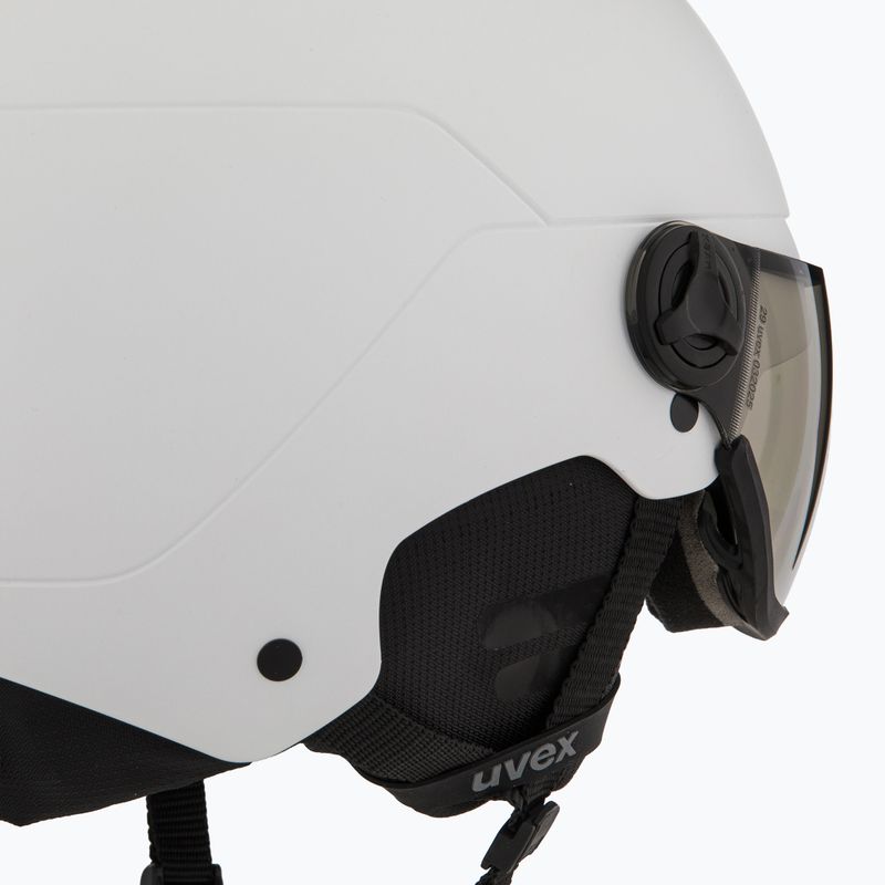 Skihelm UVEX Wanted Visor Pro V white matt 8