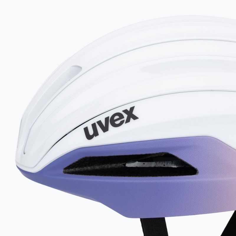 UVEX Surge Aero MIPS Fahrradhelm weiß/lila apricot matt 7