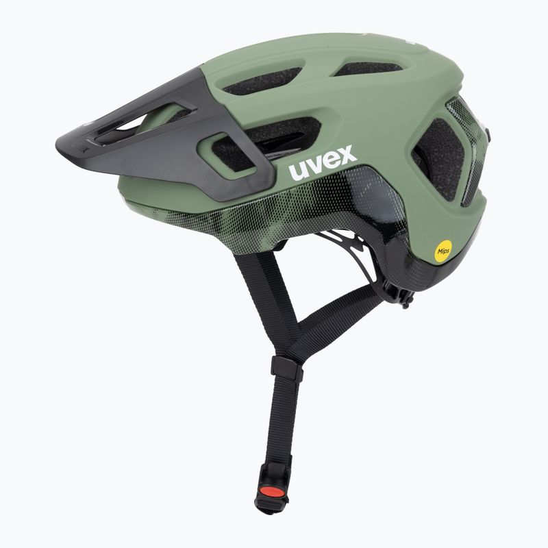 UVEX React MIPS Fahrradhelm moosgrün/schwarz matt 3