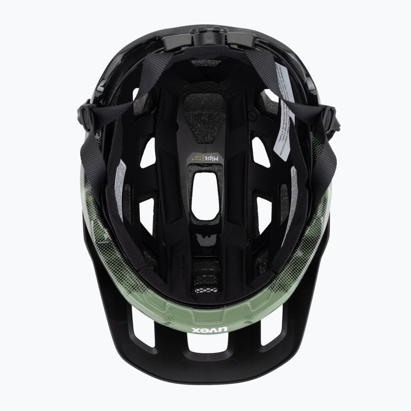 UVEX React MIPS Fahrradhelm moosgrün/schwarz matt 5