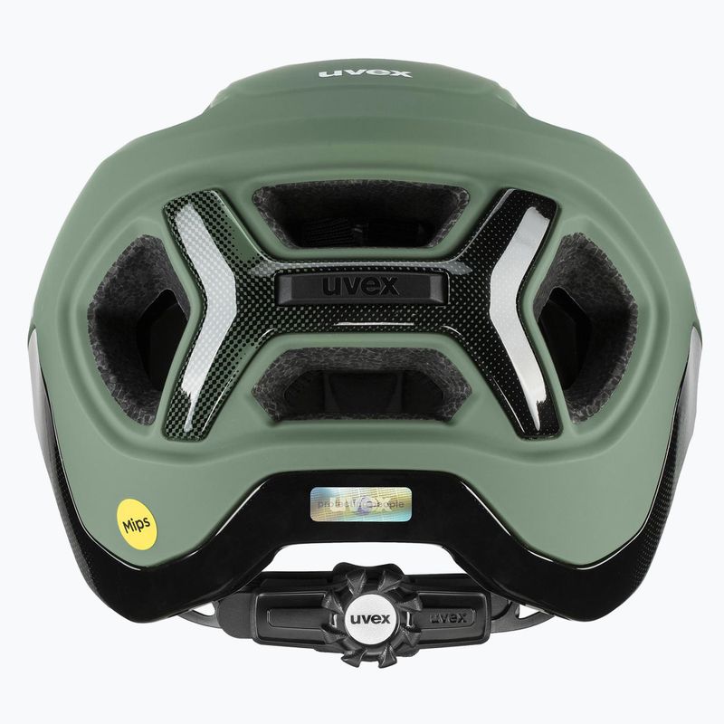 UVEX React MIPS Fahrradhelm moosgrün/schwarz matt 3