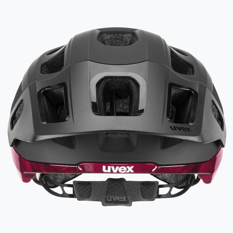 UVEX React MIPS Fahrradhelm schwarz/rubinrot matt 2