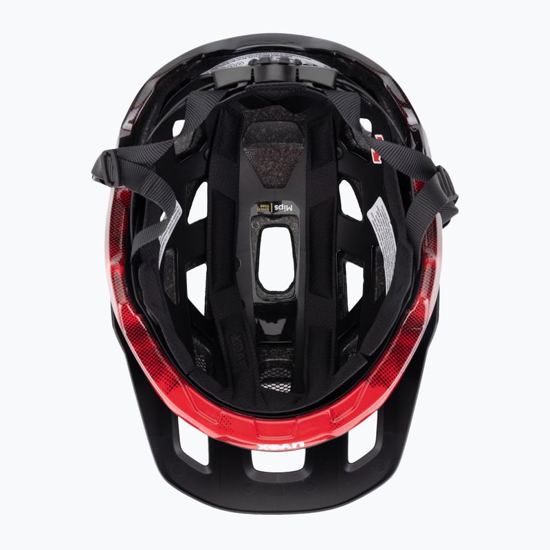 UVEX React MIPS Fahrradhelm schwarz/rubinrot matt 5