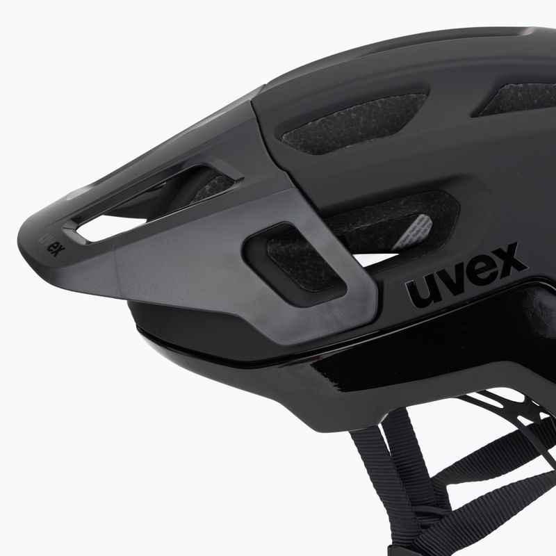 UVEX Fahrradhelm React schwarz matt 7