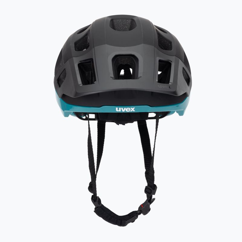 UVEX Fahrradhelm React schwarz/teal matt 2