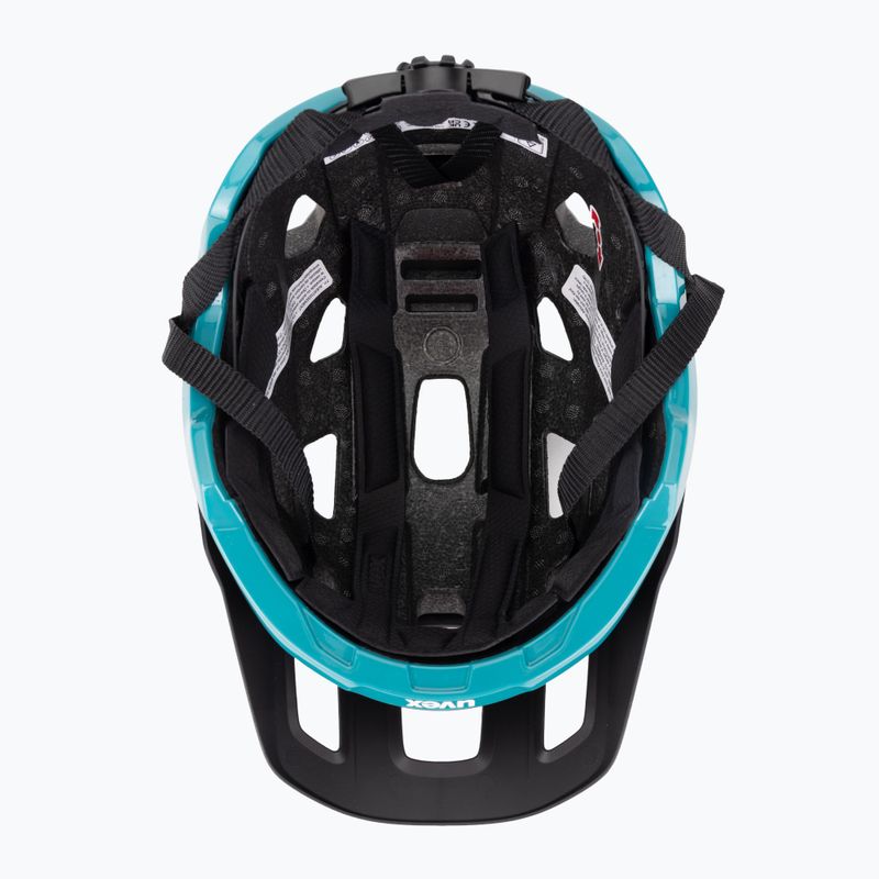 UVEX Fahrradhelm React schwarz/teal matt 5