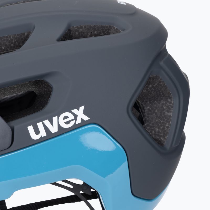 UVEX React deep space/azure matt Fahrradhelm 8