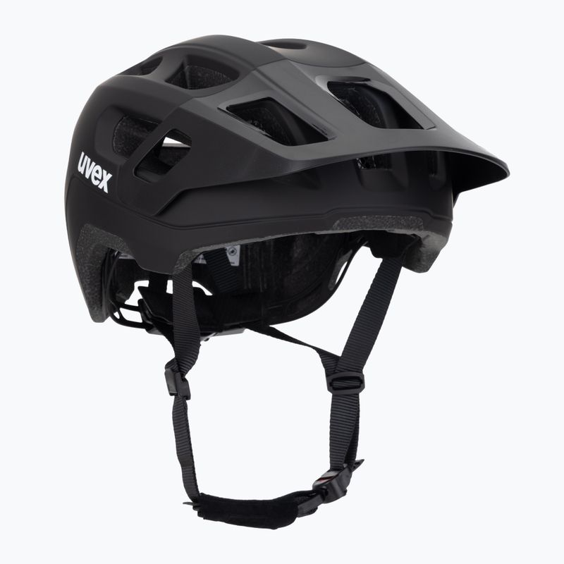 Kinder-Fahrradhelm UVEX React Jr black matte