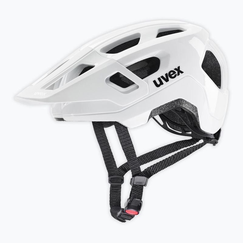 Kinder-Fahrradhelm UVEX React Jr white matt