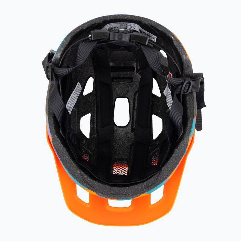 Kinder-Fahrradhelm UVEX React Jr papaya camo matt 5