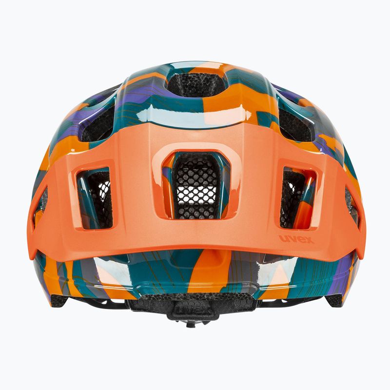 Kinder-Fahrradhelm UVEX React Jr papaya camo matt 2