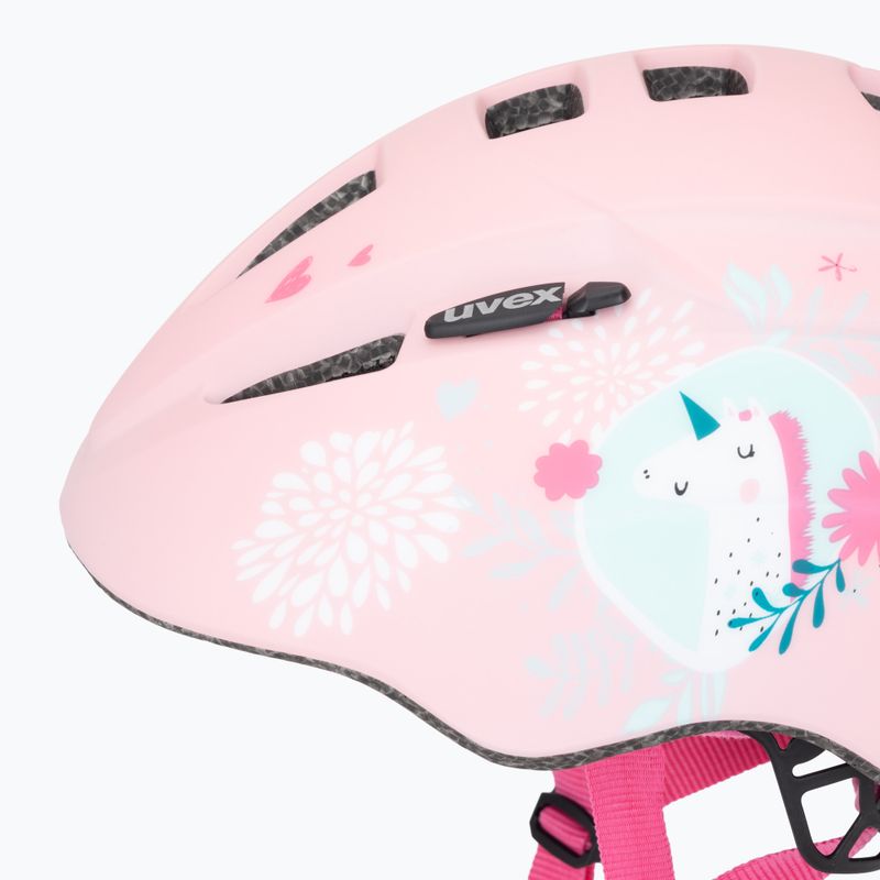 Kinderfahrradhelm UVEX Kid 2 CC rosa Einhorn matt 7