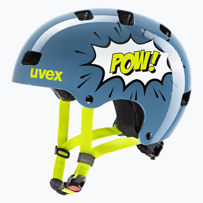 Kinderhelm UVEX Kid 3 Stein blau pow