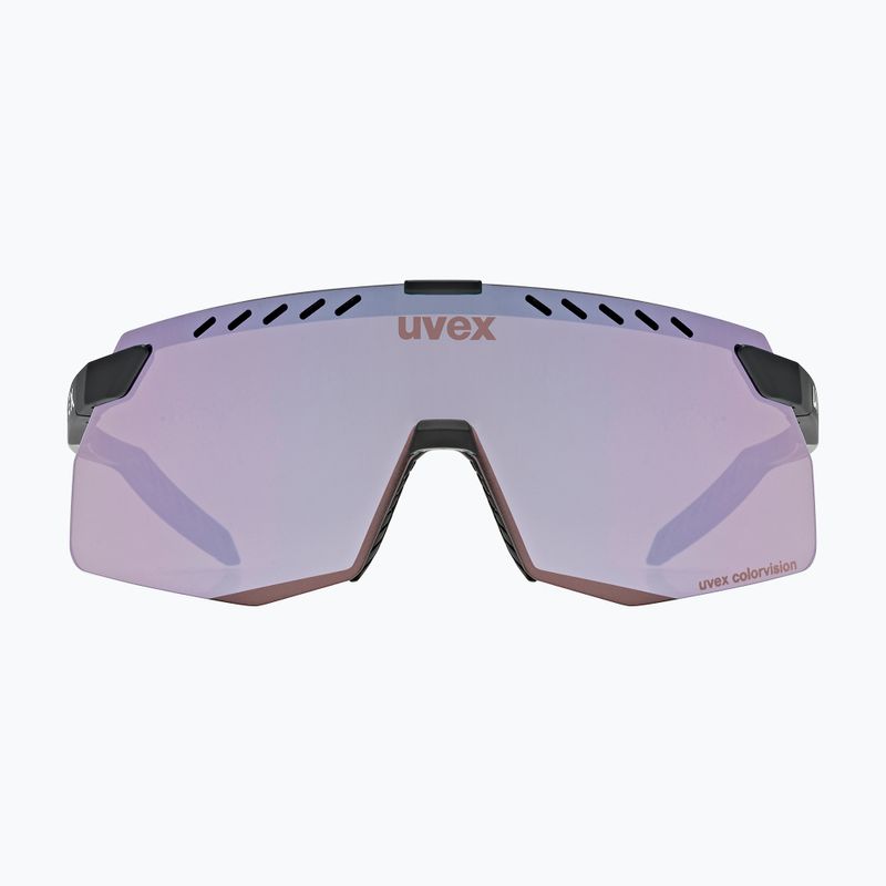 UVEX Pace Stage Small CV Sonnenbrille schwarz matt/rosa versilbert 2