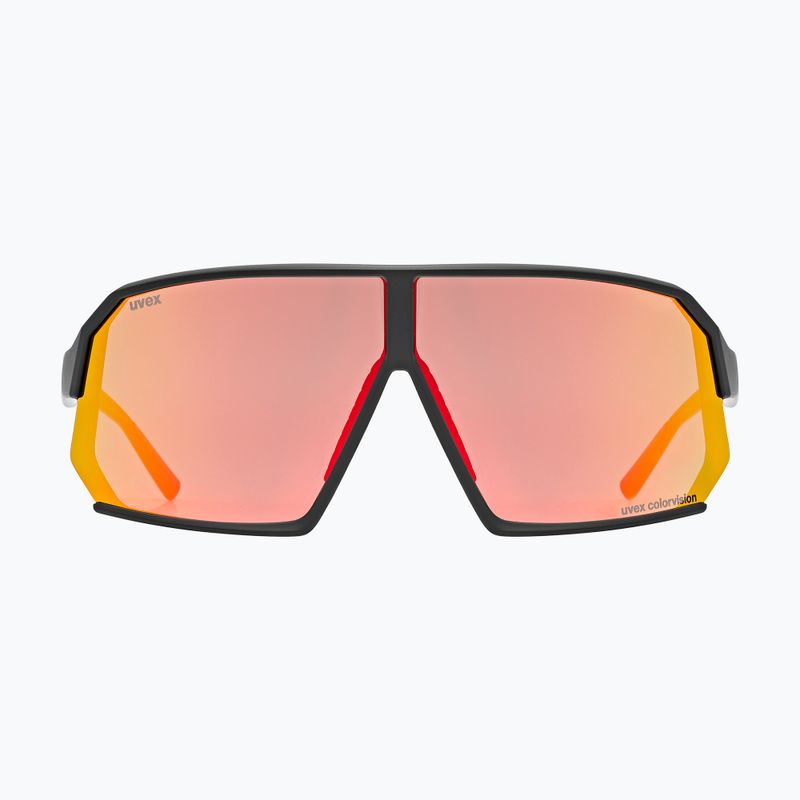 UVEX Sportstyle 237 CV schwarz matt/rot verspiegelte Sonnenbrille 2