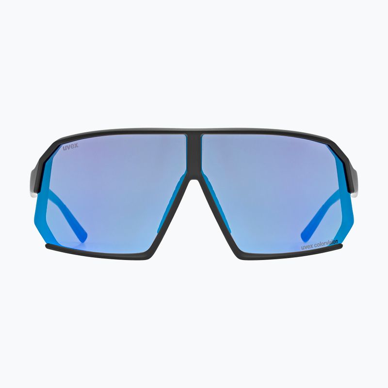 UVEX Sportstyle 237 CV schwarz matt/verspiegelt blau Sonnenbrille 2