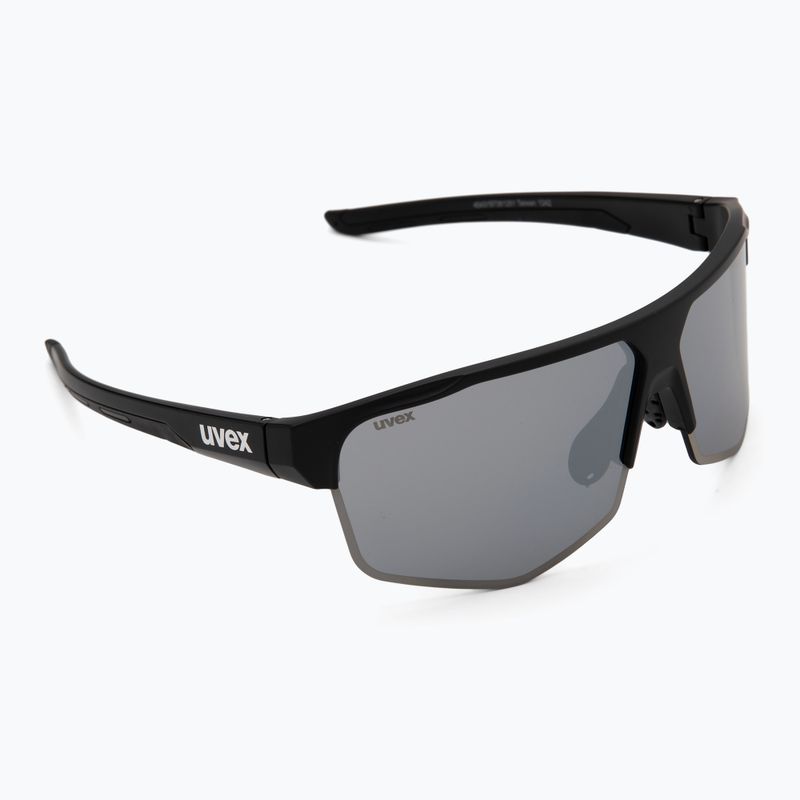 UVEX Axos Set schwarz matt/verspiegelt silber/klar Sonnenbrille 2