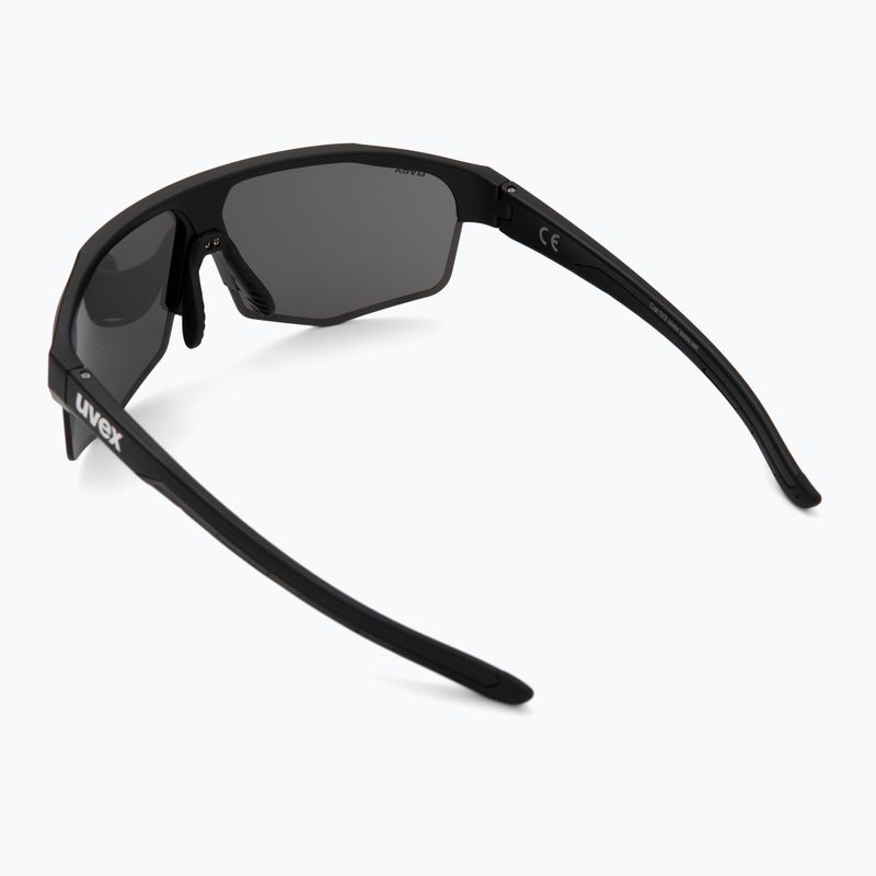 UVEX Axos Set schwarz matt/verspiegelt silber/klar Sonnenbrille 3