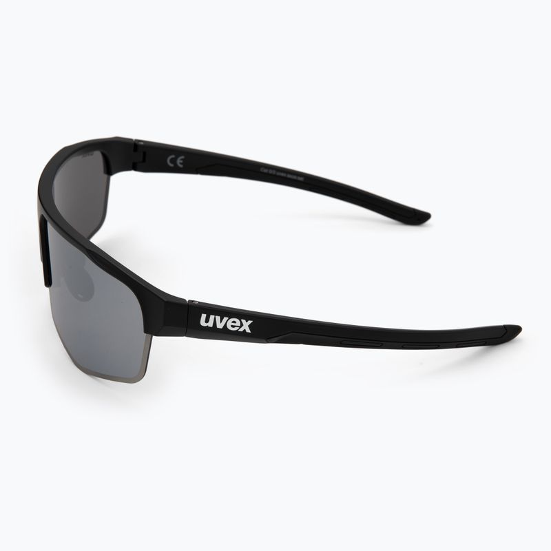 UVEX Axos Set schwarz matt/verspiegelt silber/klar Sonnenbrille 5