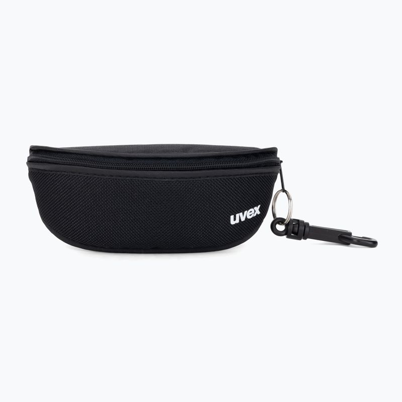 UVEX Axos Set schwarz matt/verspiegelt silber/klar Sonnenbrille 6