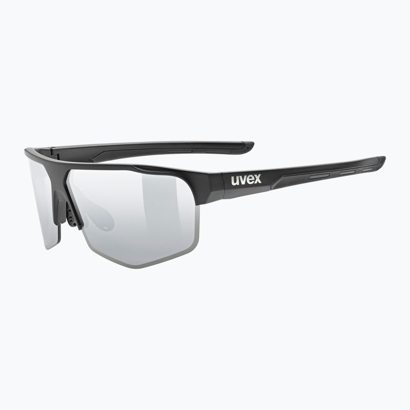 UVEX Axos Set schwarz matt/verspiegelt silber/klar Sonnenbrille