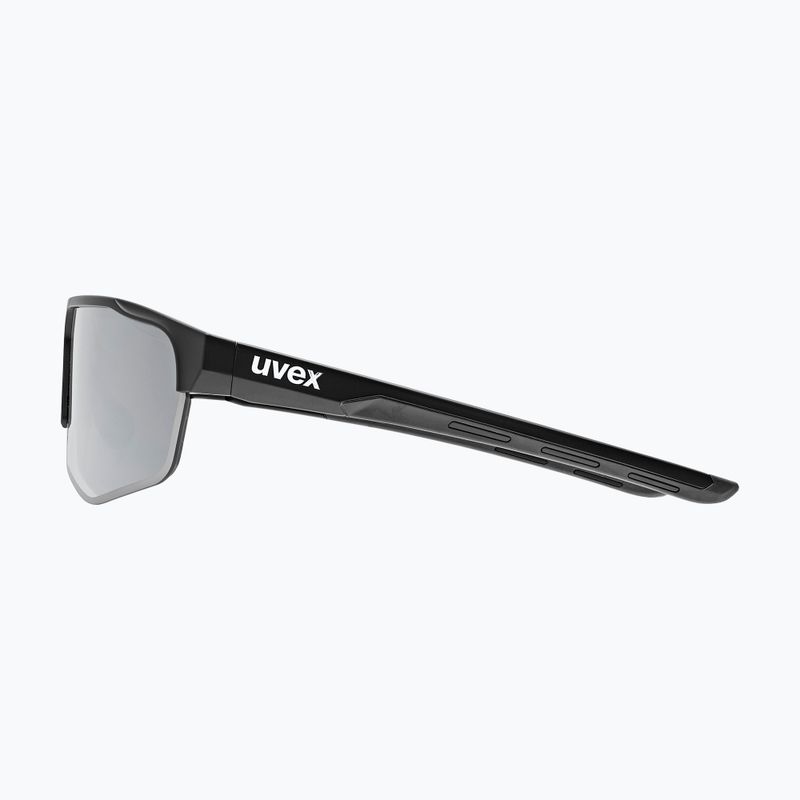 UVEX Axos Set schwarz matt/verspiegelt silber/klar Sonnenbrille 7