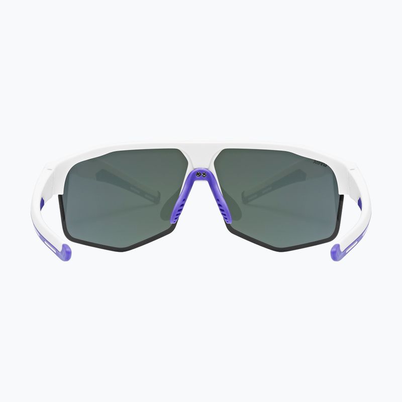 UVEX Axos Set weiß matt/verspiegelt lila/klar Sonnenbrille 4
